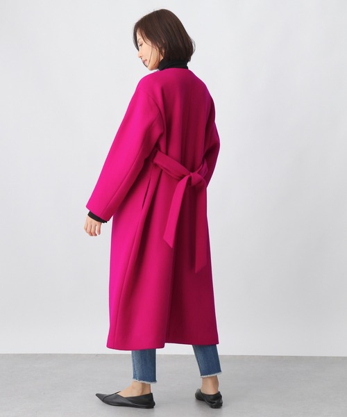 Ezick（エジック）の「【WEB限定カラーあり】ベルト付きノーカラー