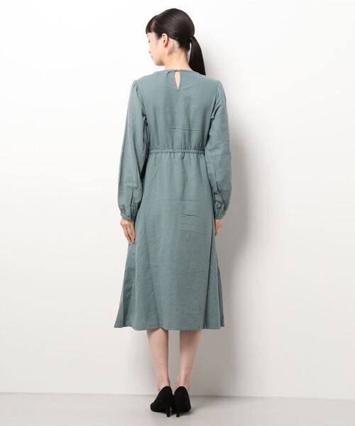 ehka sopo（エヘカソポ）の「花刺繍レースワンピース（ワンピース・レディース・チャコール/ミント/キャメル・ﾌﾘ-）」の5枚目の写真