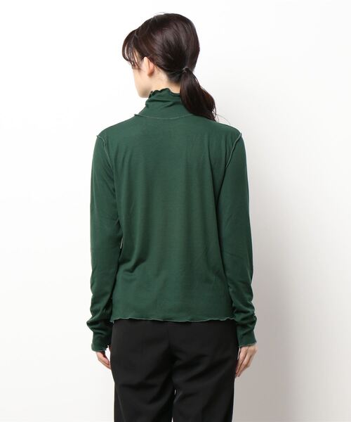 archives(アルシーヴ)の「ハイネックカットTOPS(Tシャツ/カットソー・レディース・アイボリー/イエロー/ブラック/パープル/グリーン・MEDIUM)」の7枚目の写真
