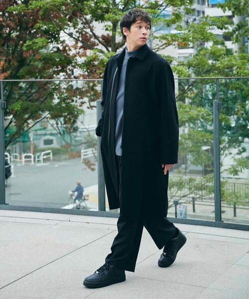CITY TOKYO(シティトウキョウ)の「3WAY ウールコート(ステンカラーコート・メンズ・ブラック/グレー・2/3)」の7枚目の写真