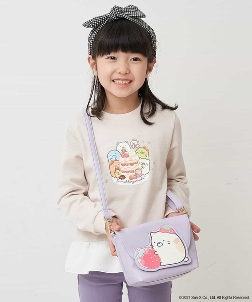 a.v.v（アーヴェヴェ）の「[KIDS]すみっコぐらしミニショルダー（ショルダーバッグ・キッズ・ミント/ライトピンク/ライトパープル・120）」の2枚目の写真