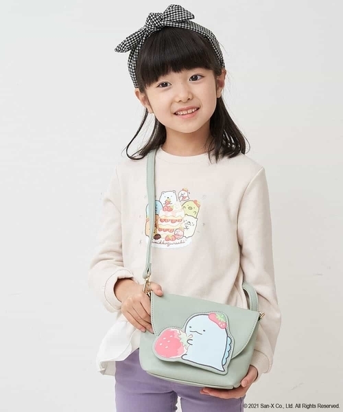 a.v.v（アーヴェヴェ）の「[KIDS]すみっコぐらしミニショルダー（ショルダーバッグ・キッズ・ミント/ライトピンク/ライトパープル・120）」の5枚目の写真