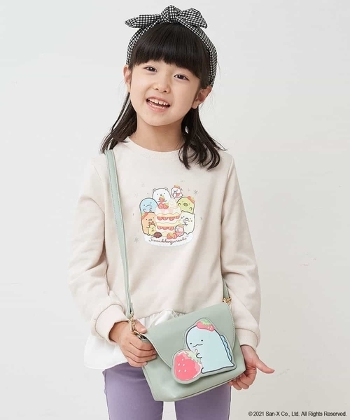 a.v.v（アーヴェヴェ）の「[KIDS]すみっコぐらしミニショルダー（ショルダーバッグ・キッズ・ミント/ライトピンク/ライトパープル・120）」の6枚目の写真