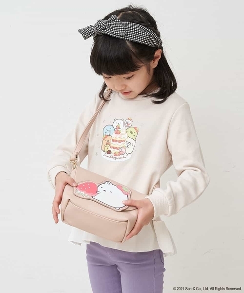 a.v.v（アーヴェヴェ）の「[KIDS]すみっコぐらしミニショルダー（ショルダーバッグ・キッズ・ミント/ライトピンク/ライトパープル・120）」の7枚目の写真