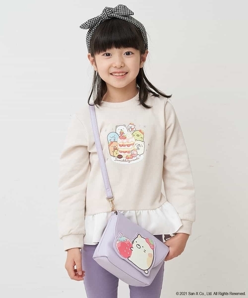 a.v.v（アーヴェヴェ）の「[KIDS]すみっコぐらしミニショルダー（ショルダーバッグ・キッズ・ミント/ライトピンク/ライトパープル・120）」の8枚目の写真