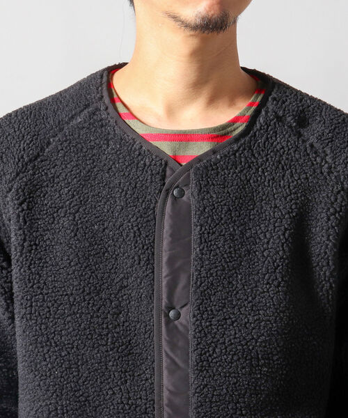 NOLLEY'S goodman（ノーリーズグッドマン）の「【WEB限定】【DESCENTE ddd/デサント ディーディーディー】DHMSJC36/BOA FLEECE CARDIGAN（ブルゾン・メンズ・ブラック/グレー・MEDIUM/LARGE）」の9枚目の写真