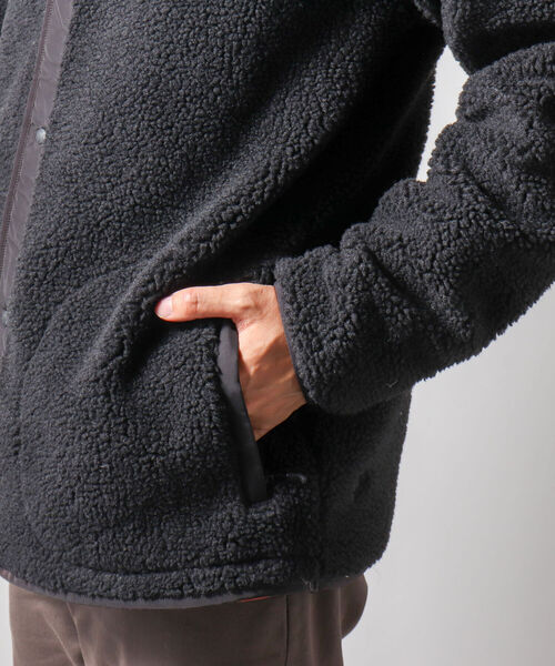 NOLLEY'S goodman（ノーリーズグッドマン）の「【WEB限定】【DESCENTE ddd/デサント ディーディーディー】DHMSJC36/BOA FLEECE CARDIGAN（ブルゾン・メンズ・ブラック/グレー・MEDIUM/LARGE）」の12枚目の写真