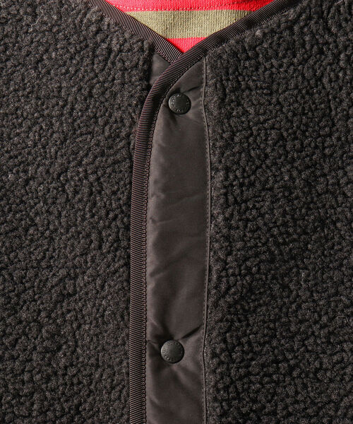 NOLLEY'S goodman（ノーリーズグッドマン）の「【WEB限定】【DESCENTE ddd/デサント ディーディーディー】DHMSJC36/BOA FLEECE CARDIGAN（ブルゾン・メンズ・ブラック/グレー・MEDIUM/LARGE）」の7枚目の写真