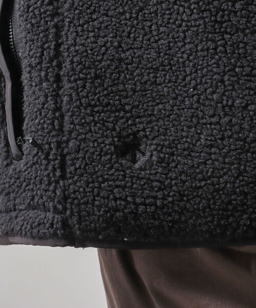 NOLLEY'S goodman（ノーリーズグッドマン）の「【WEB限定】【DESCENTE ddd/デサント ディーディーディー】DHMSJC36/BOA FLEECE CARDIGAN（ブルゾン・メンズ・ブラック/グレー・MEDIUM/LARGE）」の3枚目の写真