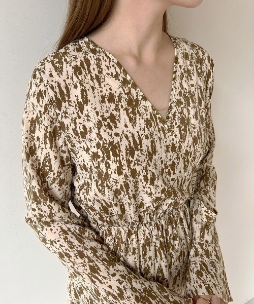 Bab（バブ）の「バックリボンニット&パターンワンピースSET（ワンピース・レディース・ブラック/ブラウン・M）」の19枚目の写真