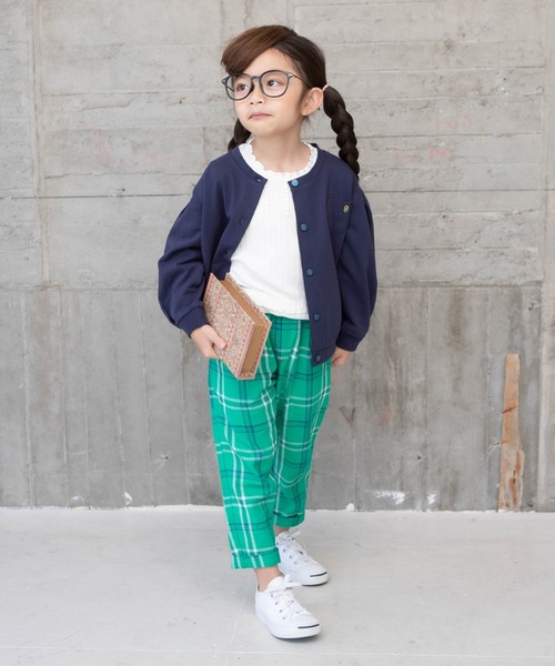 RAGMART（ラグマート）の「ミニ裏毛カーディガン（カーディガン/ボレロ・キッズ・ベージュ/ネイビー/ピンク・110cm/100cm/120cm/130cm）」の11枚目の写真