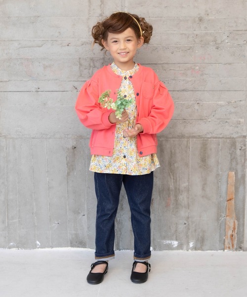 RAGMART（ラグマート）の「ミニ裏毛カーディガン（カーディガン/ボレロ・キッズ・ベージュ/ネイビー/ピンク・110cm/100cm/120cm/130cm）」の8枚目の写真