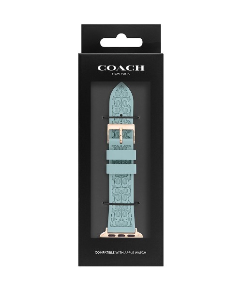 COACH(コーチ)の「「COACH/コーチ」 Apple Watch / アップルウォッチ用替えベルト 38mm/40mm テクスチャラバー(デジタル腕時計・レディース・ホワイト/ブラック/ホワイト×シルバー/ブルー/ピンク/ピンク系・FREE)」の4枚目の写真