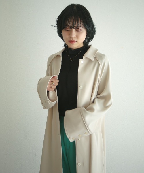 spoon store(スプーンストア)の「変形ライトトレンチコート(その他アウター・レディース・ベージュ/グレー・フリー)」の12枚目の写真