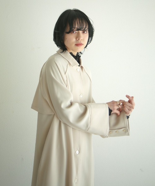 spoon store(スプーンストア)の「変形ライトトレンチコート(その他アウター・レディース・ベージュ/グレー・フリー)」の13枚目の写真