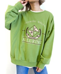 MLI'A | 古着風クロップドロゴスウェット(スウェット)