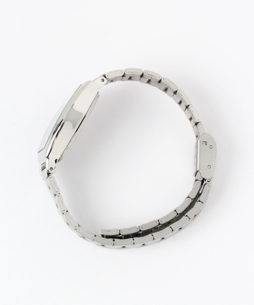 BAYFLOW（ベイフロー）の「トノーメタルウォッチ（デジタル腕時計・レディース・ライトグレー/イエロー・FREE）」の4枚目の写真