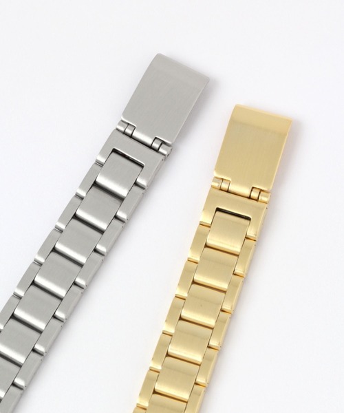 BAYFLOW（ベイフロー）の「トノーメタルウォッチ（デジタル腕時計・レディース・ライトグレー/イエロー・FREE）」の5枚目の写真