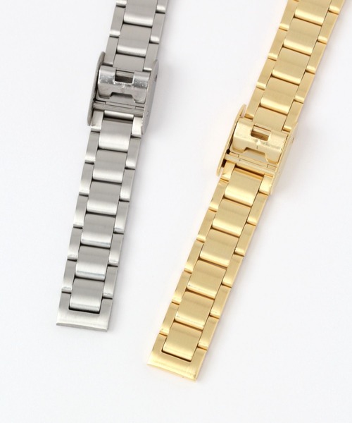 BAYFLOW（ベイフロー）の「トノーメタルウォッチ（デジタル腕時計・レディース・ライトグレー/イエロー・FREE）」の6枚目の写真