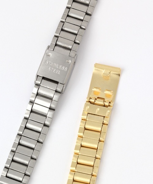 BAYFLOW（ベイフロー）の「トノーメタルウォッチ（デジタル腕時計・レディース・ライトグレー/イエロー・FREE）」の7枚目の写真