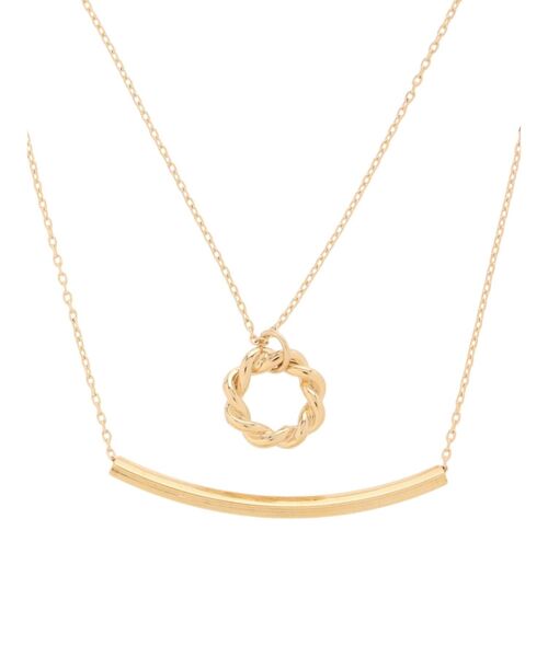 RESEXXY（リゼクシー）の「スティックコンビ2連ネックレス（ネックレス・レディース・シルバー/ゴールド・FREE）」の8枚目の写真