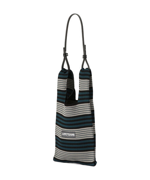 LASTFRAME(ラストフレーム)の「LASTFRAME/ラストフレーム/MULTICOLOR STRIPE MARKET BAG SMALL/マルチカラーストライプマーケットバッグ スモール(トートバッグ・メンズ・ダークグリーン/オレンジ/グリーン・FREE)」の15枚目の写真