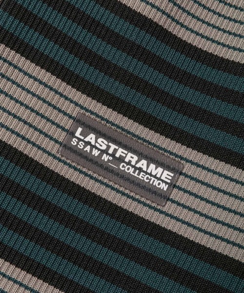 LASTFRAME(ラストフレーム)の「LASTFRAME/ラストフレーム/MULTICOLOR STRIPE MARKET BAG SMALL/マルチカラーストライプマーケットバッグ スモール(トートバッグ・メンズ・ダークグリーン/オレンジ/グリーン・FREE)」の6枚目の写真