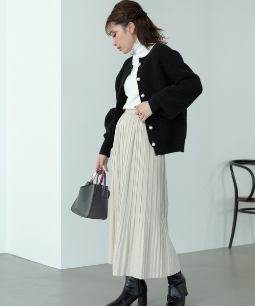 Edit Sheen（エディットシーン）の「ハイネックメロウカットソー（Tシャツ/カットソー・レディース・ブラック/ホワイト・MEDIUM）」の22枚目の写真