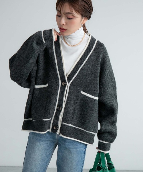 Edit Sheen（エディットシーン）の「ハイネックメロウカットソー（Tシャツ/カットソー・レディース・ブラック/ホワイト・MEDIUM）」の8枚目の写真