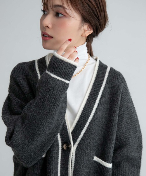 Edit Sheen（エディットシーン）の「ハイネックメロウカットソー（Tシャツ/カットソー・レディース・ブラック/ホワイト・MEDIUM）」の9枚目の写真