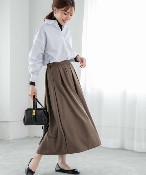 Edit Sheen（エディットシーン）の「ハイネックメロウカットソー（Tシャツ/カットソー・レディース・ブラック/ホワイト・MEDIUM）」の4枚目の写真