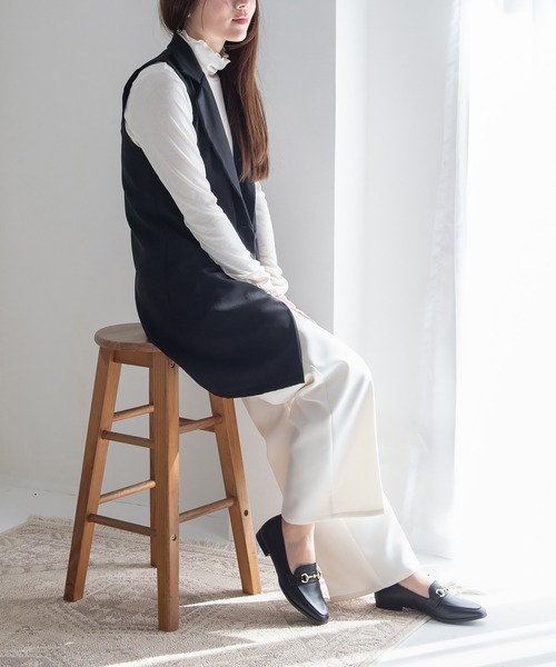 JELLY BEANS（ジェリービーンズ）の「【定番人気!】ビットスクエアトゥローファー【WEB限定】(217-183)JELLY BEANS(ジェリービーンズ)（ローファー・レディース・ダークベージュ/ブラック/アイボリー/ベージュ系・23/24.5/22.5/24/23.5/22/25）」の19枚目の写真