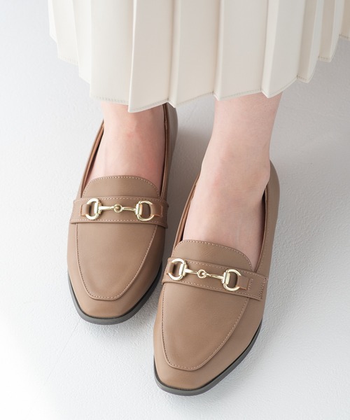 JELLY BEANS（ジェリービーンズ）の「【定番人気!】ビットスクエアトゥローファー【WEB限定】(217-183)JELLY BEANS(ジェリービーンズ)（ローファー・レディース・ダークベージュ/ブラック/アイボリー/ベージュ系・23/24.5/22.5/24/23.5/22/25）」の20枚目の写真