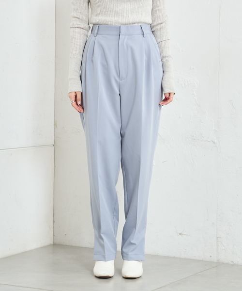 PUAL CE CIN（ピュアルセシン）の「【Du noir】綺麗見えスラックスパンツ（スラックス・レディース・ブラック/ベージュ/ブルーグレー・FREE）」の16枚目の写真