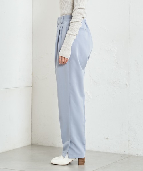 PUAL CE CIN（ピュアルセシン）の「【Du noir】綺麗見えスラックスパンツ（スラックス・レディース・ブラック/ベージュ/ブルーグレー・FREE）」の17枚目の写真