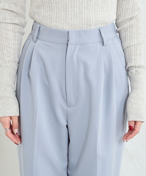 PUAL CE CIN（ピュアルセシン）の「【Du noir】綺麗見えスラックスパンツ（スラックス・レディース・ブラック/ベージュ/ブルーグレー・FREE）」の20枚目の写真