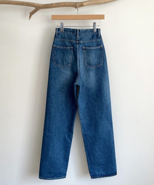 CANAL JEAN（キャナルジーン）の「YA-YA(ヤヤ) "Blooming"ハイウエストルーズデニムパンツ（デニムパンツ・レディース・ブルー・24/25/26）」の9枚目の写真