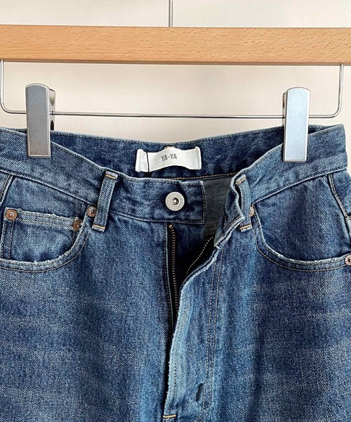 CANAL JEAN（キャナルジーン）の「YA-YA(ヤヤ) "Blooming"ハイウエストルーズデニムパンツ（デニムパンツ・レディース・ブルー・24/25/26）」の8枚目の写真