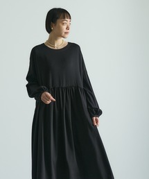 PUAL CE CIN | 【Du noir】ウエスト切替ワンピース(ワンピース)