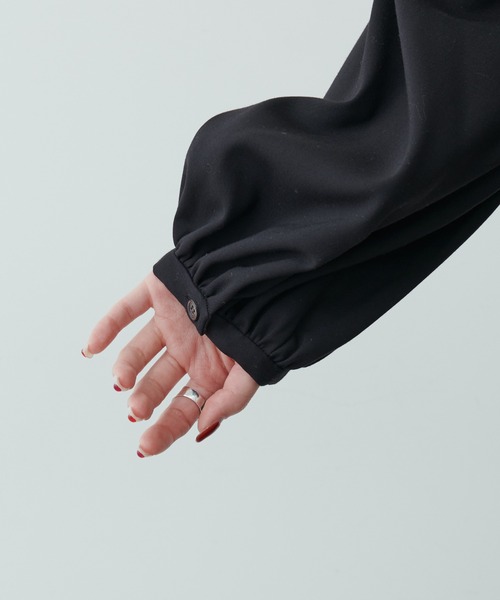 PUAL CE CIN（ピュアルセシン）の「【Du noir】ウエスト切替ワンピース（ワンピース・レディース・グレー/ブラック/ネイビー・FREE）」の15枚目の写真