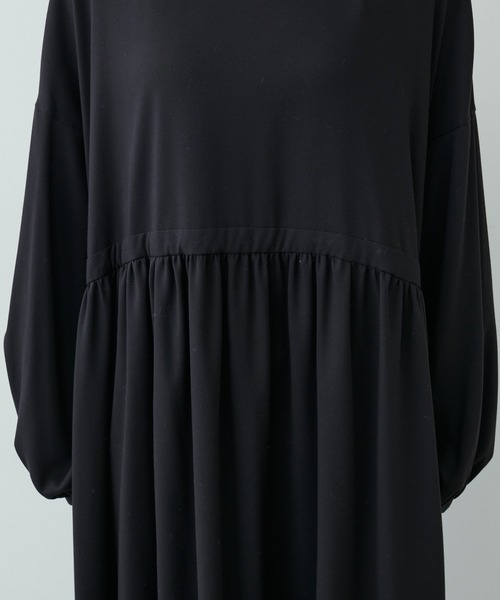 PUAL CE CIN（ピュアルセシン）の「【Du noir】ウエスト切替ワンピース（ワンピース・レディース・グレー/ブラック/ネイビー・FREE）」の7枚目の写真