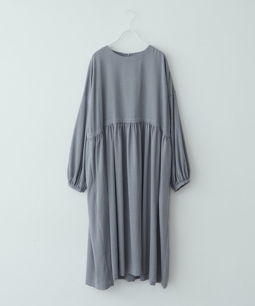 PUAL CE CIN（ピュアルセシン）の「【Du noir】ウエスト切替ワンピース（ワンピース・レディース・グレー/ブラック/ネイビー・FREE）」の10枚目の写真