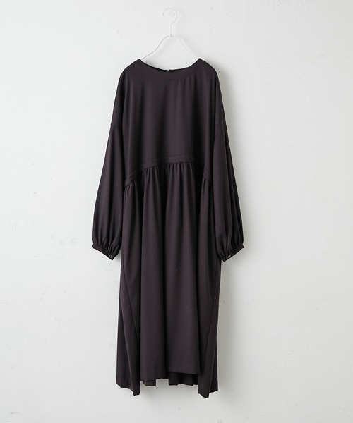 PUAL CE CIN（ピュアルセシン）の「【Du noir】ウエスト切替ワンピース（ワンピース・レディース・グレー/ブラック/ネイビー・FREE）」の17枚目の写真