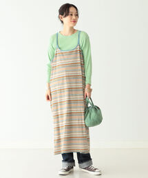 BEAMS BOY | BEAMS BOY / マルチボーダー キャミソール ワンピース 22SS(ワンピース)