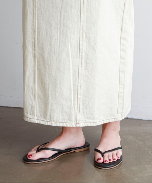 feepur（フェピュール）の「デニムカマーバンドタイトスカート（デニムスカート・レディース・ブラック/アイボリー/シルバーグレー・SMALL/MEDIUM）」の21枚目の写真