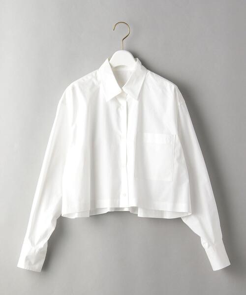 BEAUTY&YOUTH UNITED ARROWS（ビューティーアンドユースユナイテッドアローズ）の「BY ブロード ショート シャツ -ウォッシャブル-（シャツ/ブラウス・レディース・ホワイト/ブラック・FREE）」の2枚目の写真