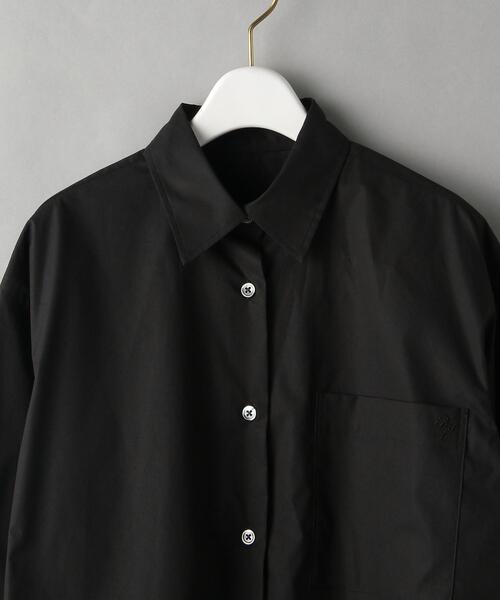 BEAUTY&YOUTH UNITED ARROWS（ビューティーアンドユースユナイテッドアローズ）の「BY ブロード ショート シャツ -ウォッシャブル-（シャツ/ブラウス・レディース・ホワイト/ブラック・FREE）」の4枚目の写真