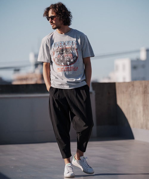 CAMBIO（カンビオ）の「mt7674- プリントT（Fictitiousバンド） Tシャツ（Tシャツ/カットソー・メンズ・杢グレー/ベージュ系その他/スミクロ・S/M/L/XL）」の5枚目の写真