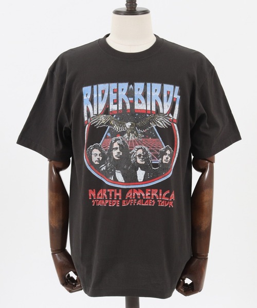 CAMBIO（カンビオ）の「mt7674- プリントT（Fictitiousバンド） Tシャツ（Tシャツ/カットソー・メンズ・杢グレー/ベージュ系その他/スミクロ・S/M/L/XL）」の19枚目の写真