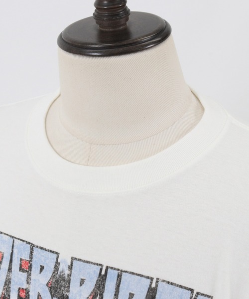 CAMBIO（カンビオ）の「mt7674- プリントT（Fictitiousバンド） Tシャツ（Tシャツ/カットソー・メンズ・杢グレー/ベージュ系その他/スミクロ・S/M/L/XL）」の15枚目の写真